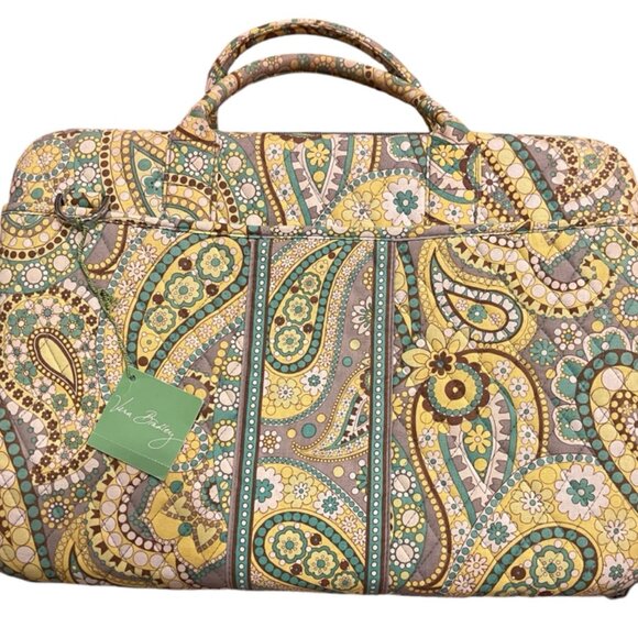 Vera Bradley Lemon Parfait laptop case - Picture 1 of 13